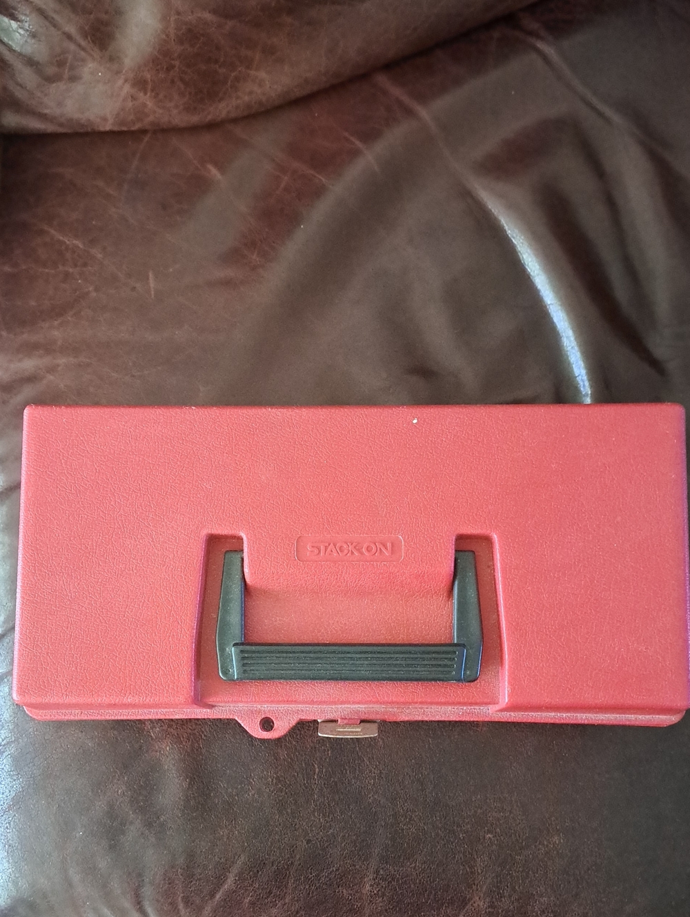 STACK-ON Plastic Toolbox with Removable Tray for Tools, Hobby or Craft Storage